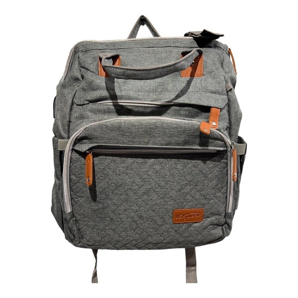 Derjunstar Diaper Backpack Multi=functional Baby Diaper Backpack‎ Grey